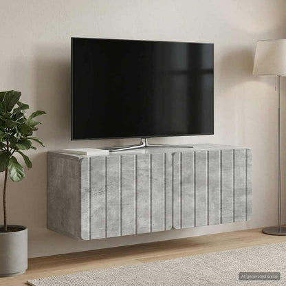 Nástěnná Tv Skříň 78,5 X 31 X 30 Cm Betonově Šedá