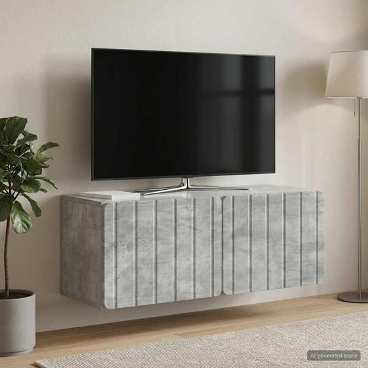 Nástěnná Tv Skříň 78,5 X 31 X 30 Cm Betonově Šedá