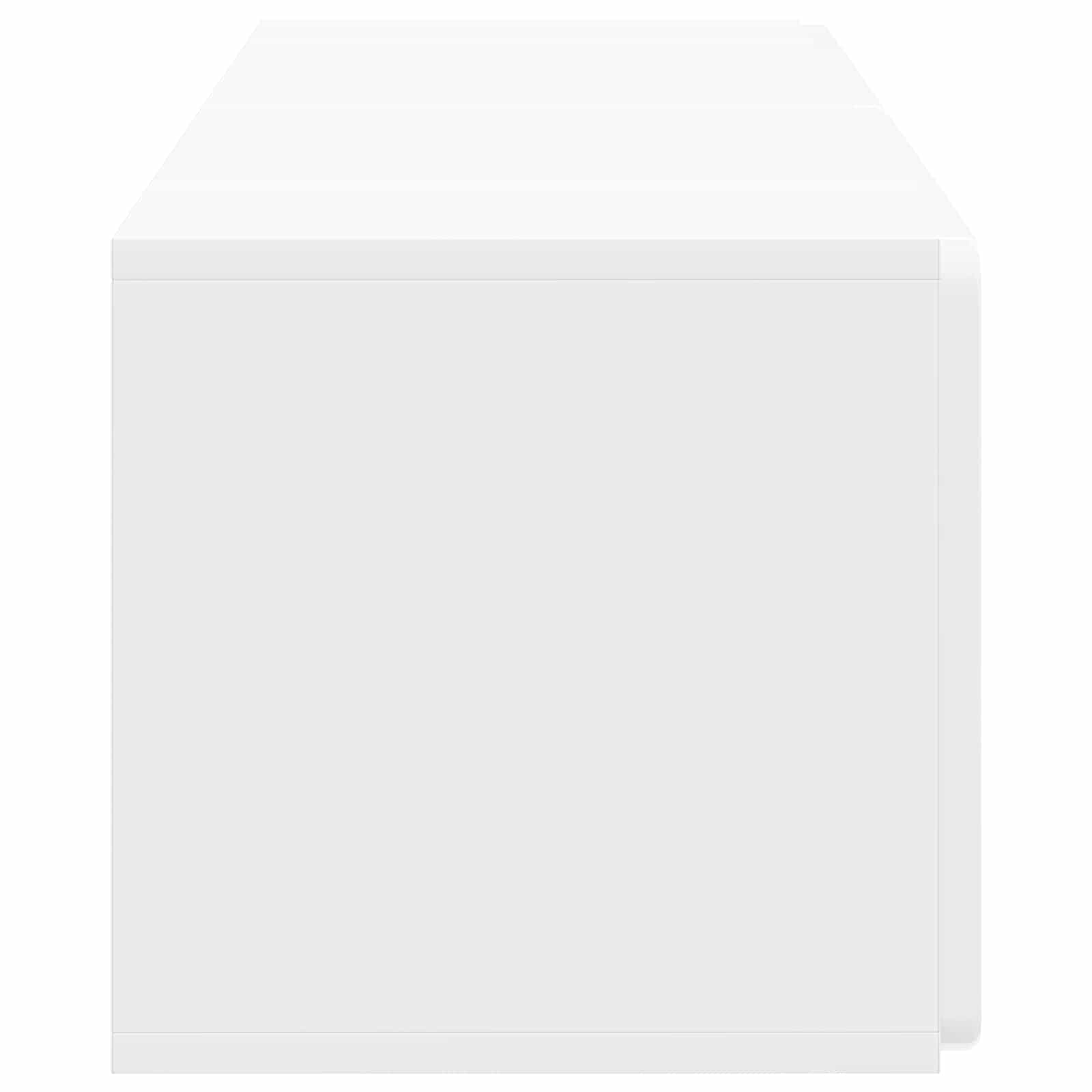 Nástěnná Tv Skříň 78,5 X 31 X 30 Cm Bílá S Vysokým Leskem