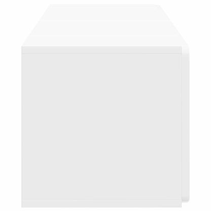 Nástěnná Tv Skříň 78,5 X 31 X 30 Cm Bílá S Vysokým Leskem