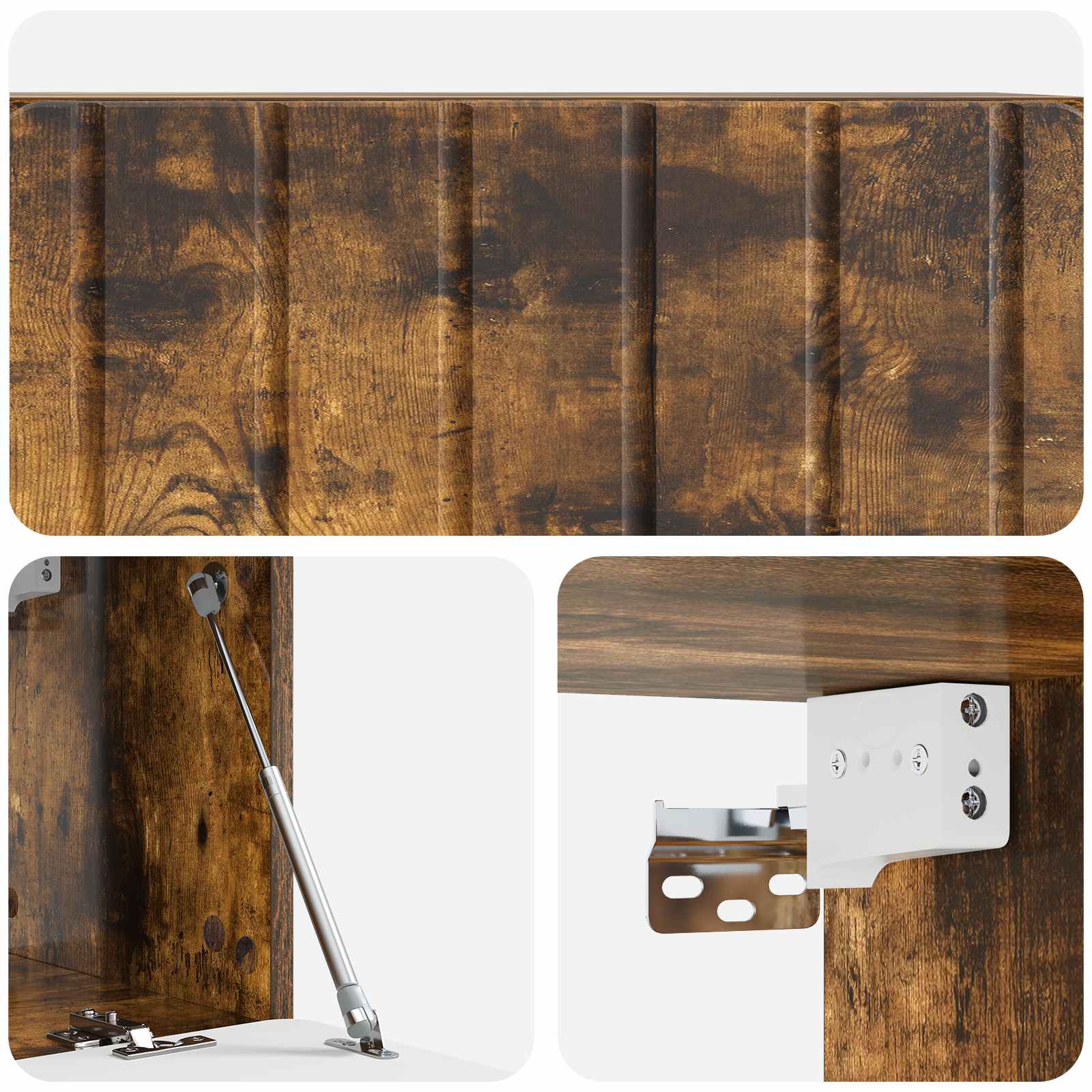 Nástěnná Tv Skříň 78,5 X 31 X 30 Cm Kouřový Dub