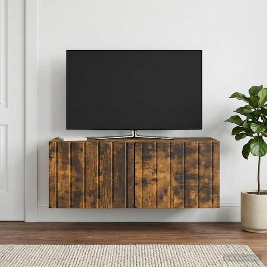Nástěnná Tv Skříň 78,5 X 31 X 30 Cm Kouřový Dub