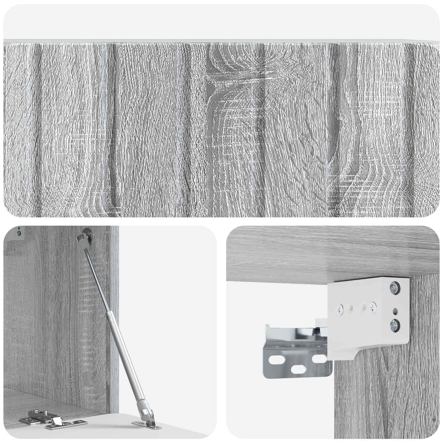 Nástěnná Tv Skříň 78,5 X 31 X 30 Cm Šedý Sonoma