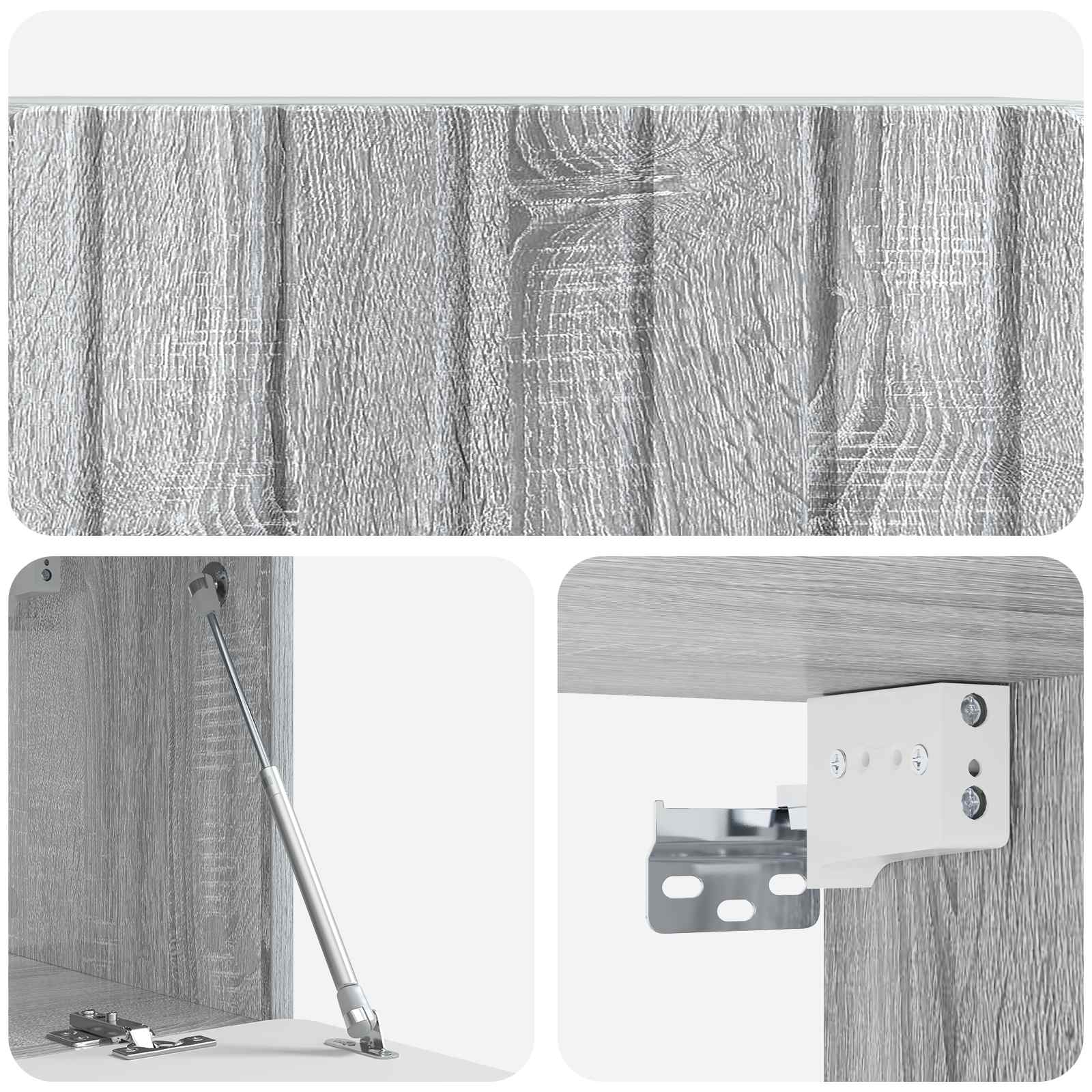Nástěnná Tv Skříň 78,5 X 31 X 30 Cm Šedý Sonoma