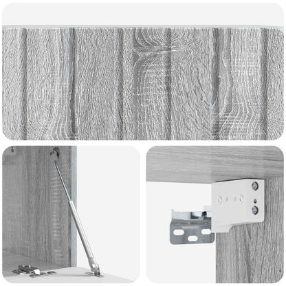 Nástěnná Tv Skříň 78,5 X 31 X 30 Cm Šedý Sonoma