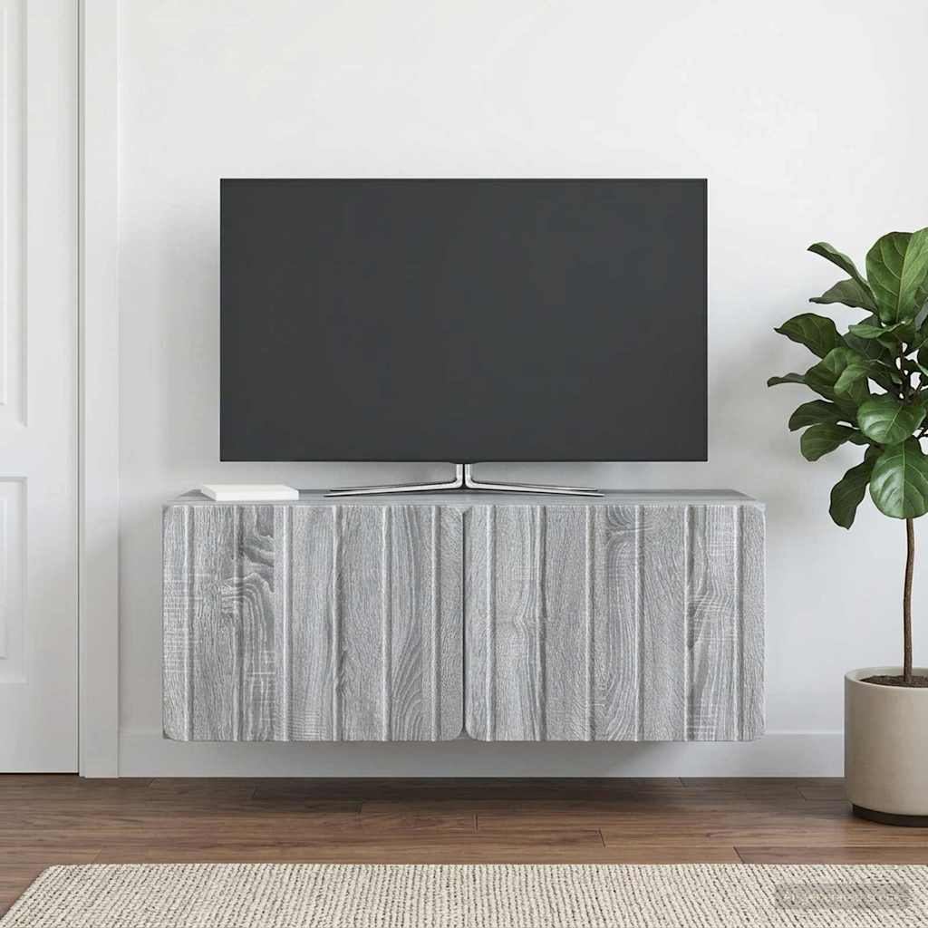 Nástěnná Tv Skříň 78,5 X 31 X 30 Cm Šedý Sonoma