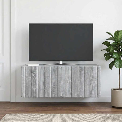 Nástěnná Tv Skříň 78,5 X 31 X 30 Cm Šedý Sonoma