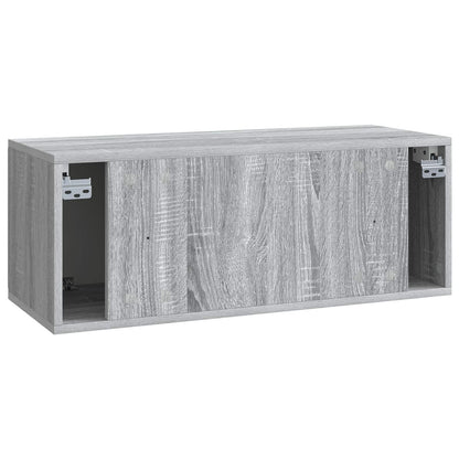 Nástěnná Tv Skříň 78,5 X 31 X 30 Cm Šedý Sonoma