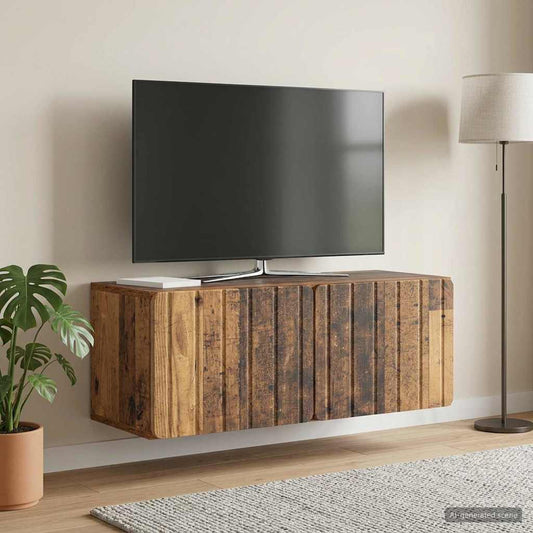 Nástěnná Tv Skříň 78,5 X 31 X 30 Cm Staré Dřevo