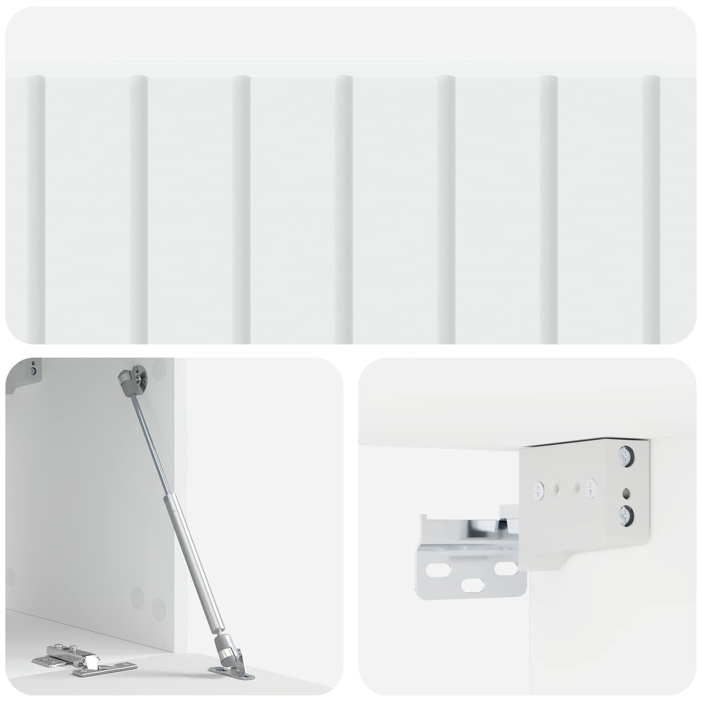 Nástěnná Tv Skříň 98 X 31 X 30 Cm Bílá Kompozitní Dřevo