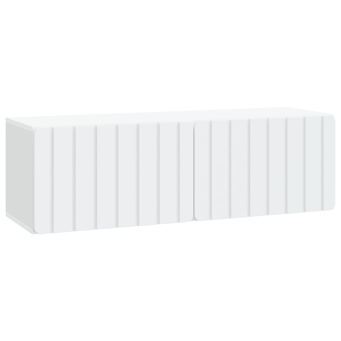 Nástěnná Tv Skříň 98 X 31 X 30 Cm Bílá Kompozitní Dřevo