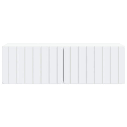 Nástěnná Tv Skříň 98 X 31 X 30 Cm Bílá Kompozitní Dřevo