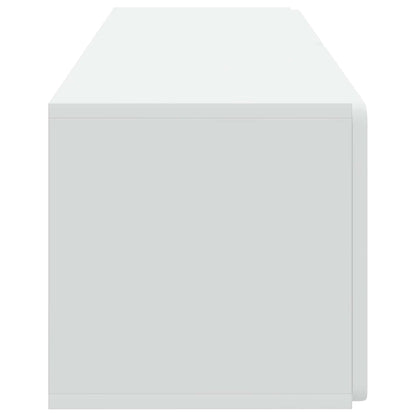 Nástěnná Tv Skříň 98 X 31 X 30 Cm Bílá Kompozitní Dřevo