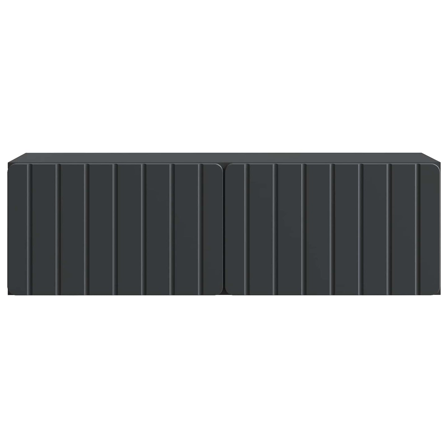 Nástěnná Tv Skříň 98 X 31 X 30 Cm Černá Kompozitní Dřevo