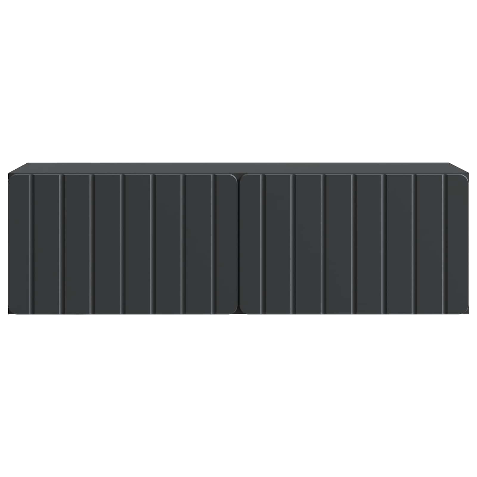 Nástěnná Tv Skříň 98 X 31 X 30 Cm Černá Kompozitní Dřevo