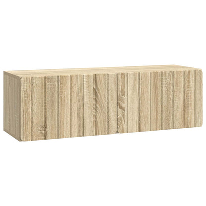 Nástěnná Tv Skříň 98 X 31 X 30 Cm Dub Sonoma Kompozitní Dřevo