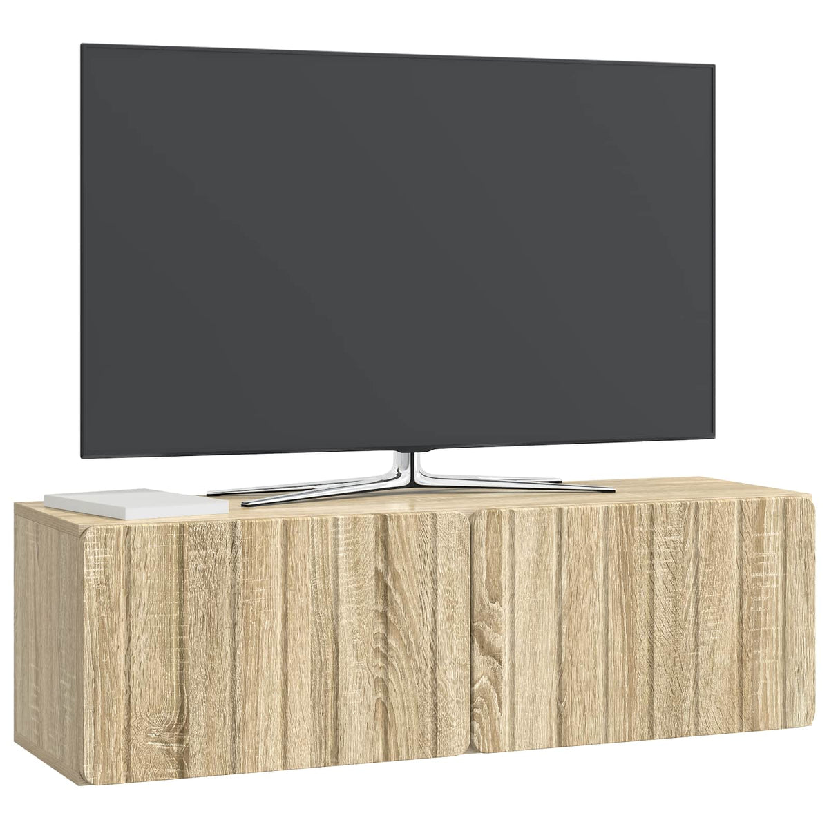 Nástěnná Tv Skříň 98 X 31 X 30 Cm Dub Sonoma Kompozitní Dřevo