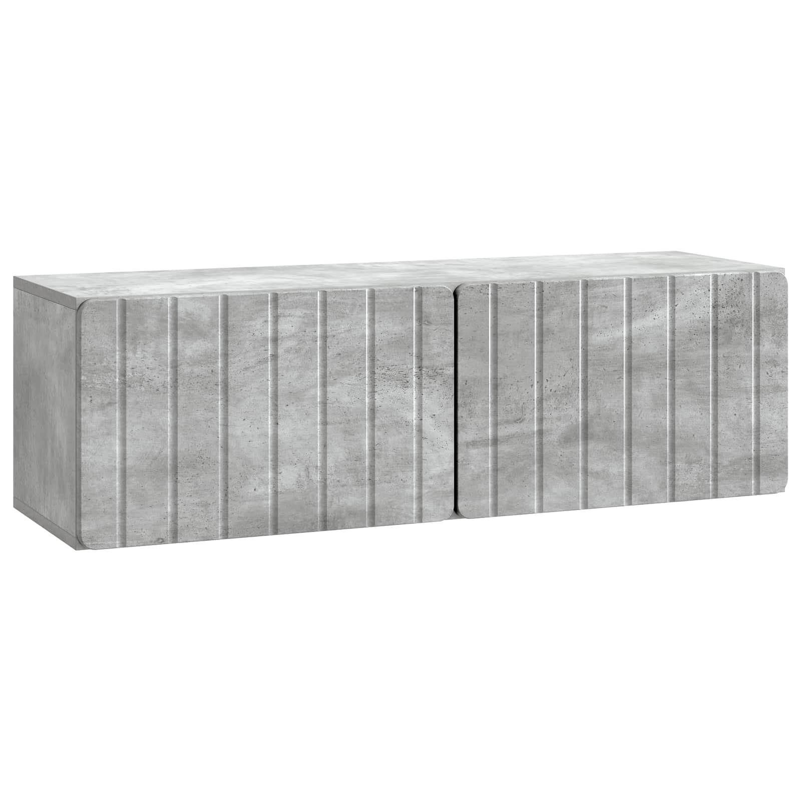 Nástěnná Tv Skříň 98 X 31 X 30 Cm Betonově Šedá