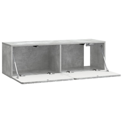 Nástěnná Tv Skříň 98 X 31 X 30 Cm Betonově Šedá