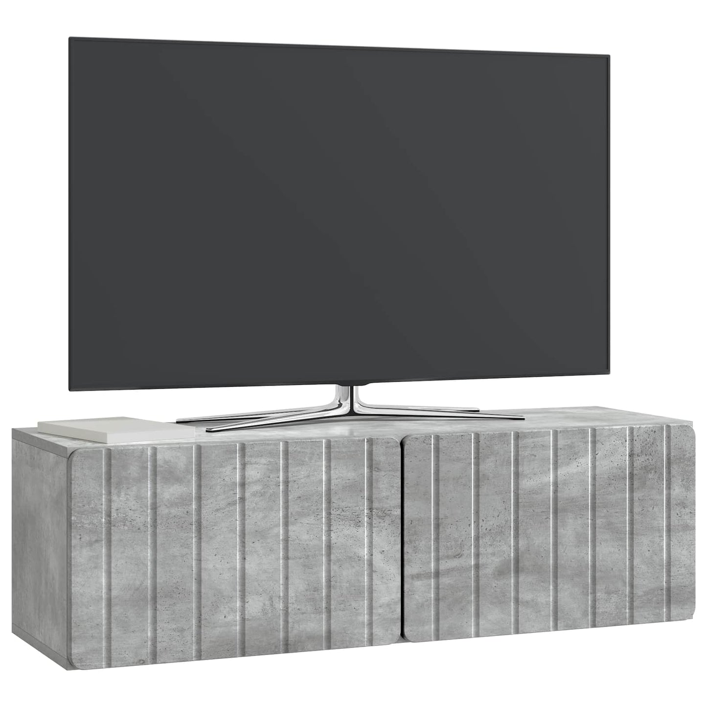 Nástěnná Tv Skříň 98 X 31 X 30 Cm Betonově Šedá