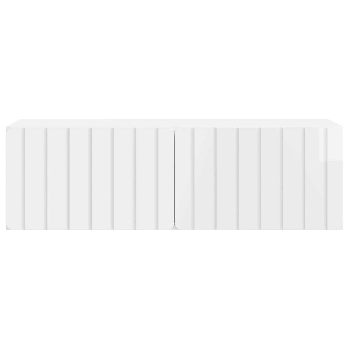 Nástěnná Tv Skříň 98 X 31 X 30 Cm Bílá S Vysokým Leskem