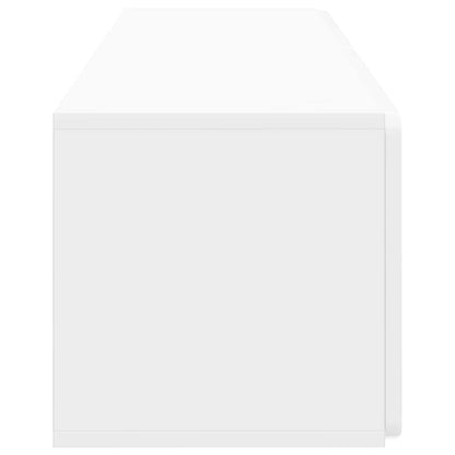 Nástěnná Tv Skříň 98 X 31 X 30 Cm Bílá S Vysokým Leskem