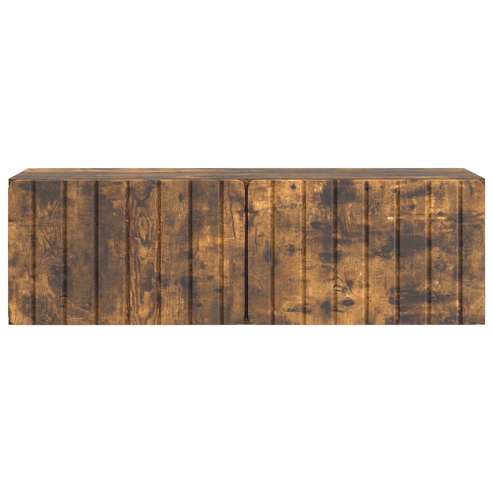 Nástěnná Tv Skříň 98 X 31 X 30 Cm Kouřový Dub Kompozitní Dřevo