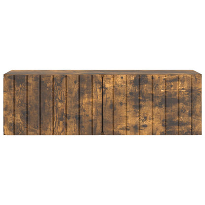 Nástěnná Tv Skříň 98 X 31 X 30 Cm Kouřový Dub Kompozitní Dřevo