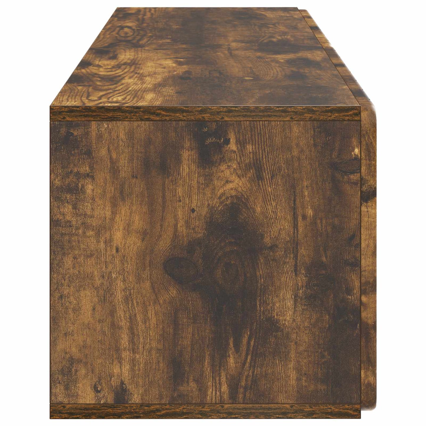 Nástěnná Tv Skříň 98 X 31 X 30 Cm Kouřový Dub Kompozitní Dřevo