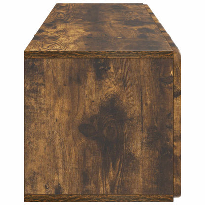 Nástěnná Tv Skříň 98 X 31 X 30 Cm Kouřový Dub Kompozitní Dřevo