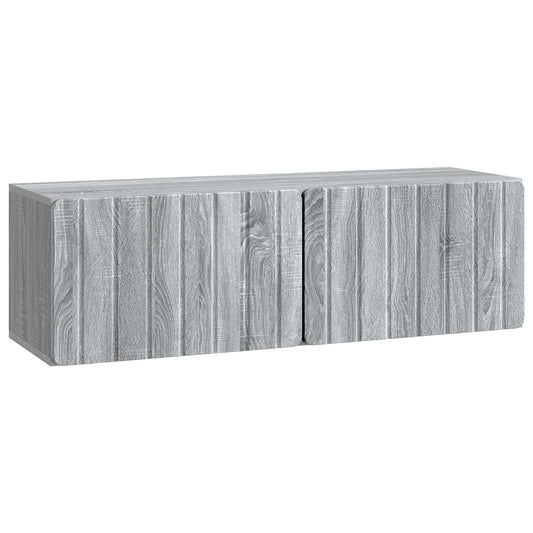 Nástěnná Tv Skříň 98 X 31 X 30 Cm Šedý Sonoma Kompozitní Dřevo