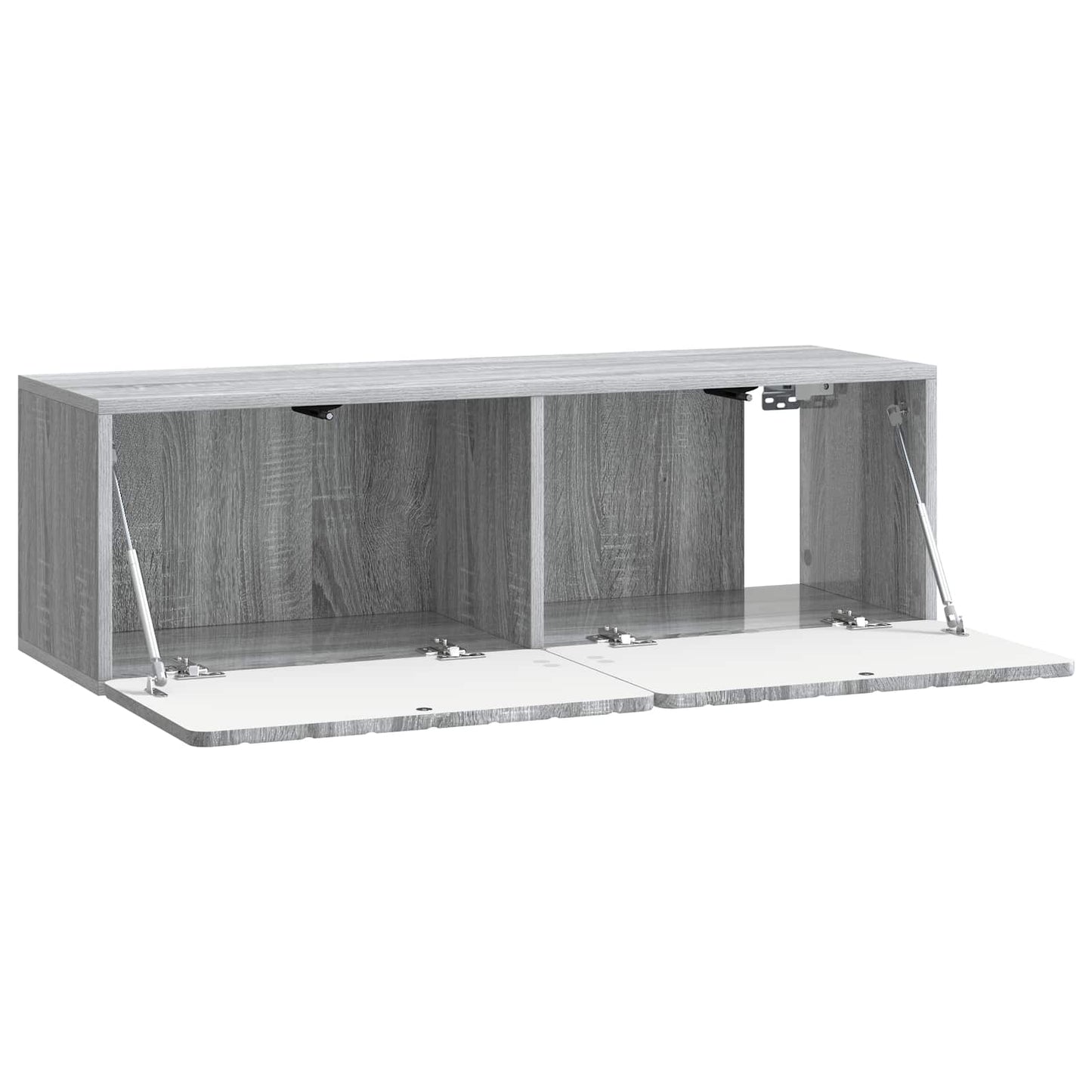 Nástěnná Tv Skříň 98 X 31 X 30 Cm Šedý Sonoma Kompozitní Dřevo