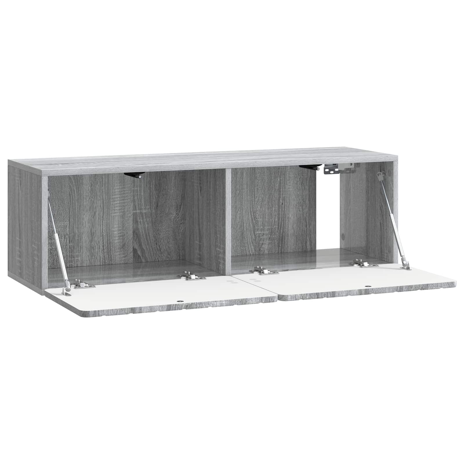 Nástěnná Tv Skříň 98 X 31 X 30 Cm Šedý Sonoma Kompozitní Dřevo