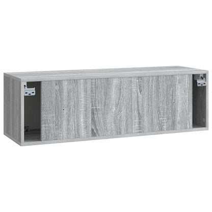 Nástěnná Tv Skříň 98 X 31 X 30 Cm Šedý Sonoma Kompozitní Dřevo