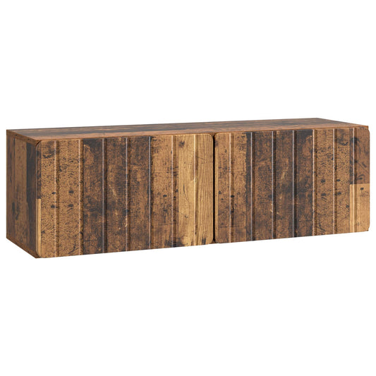 Nástěnná Tv Skříň 98 X 31 X 30 Cm Staré Dřevo Kompozitní Dřevo