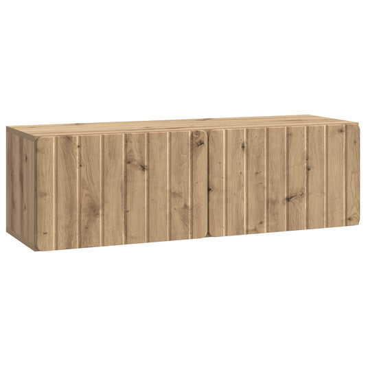 Nástěnná Tv Skříň 98 X 31 X 30 Cm Dub Artisan Kompozitní Dřevo