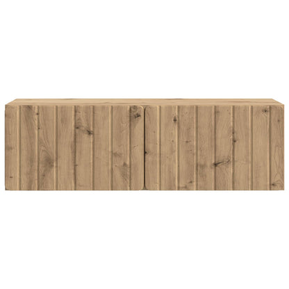 Nástěnná Tv Skříň 98 X 31 X 30 Cm Dub Artisan Kompozitní Dřevo
