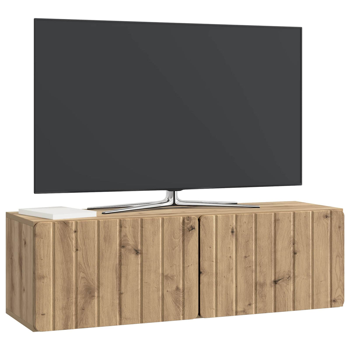 Nástěnná Tv Skříň 98 X 31 X 30 Cm Dub Artisan Kompozitní Dřevo