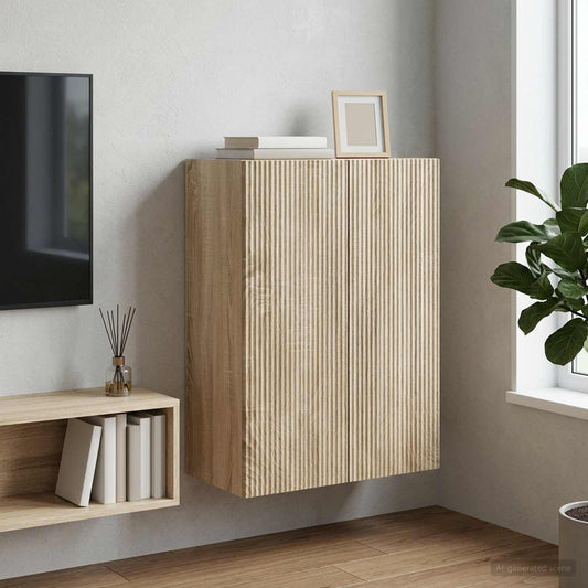 Nástěnná Skříň Dub Sonoma 66 X 34,5 X 90 Cm Kompozitní Dřevo