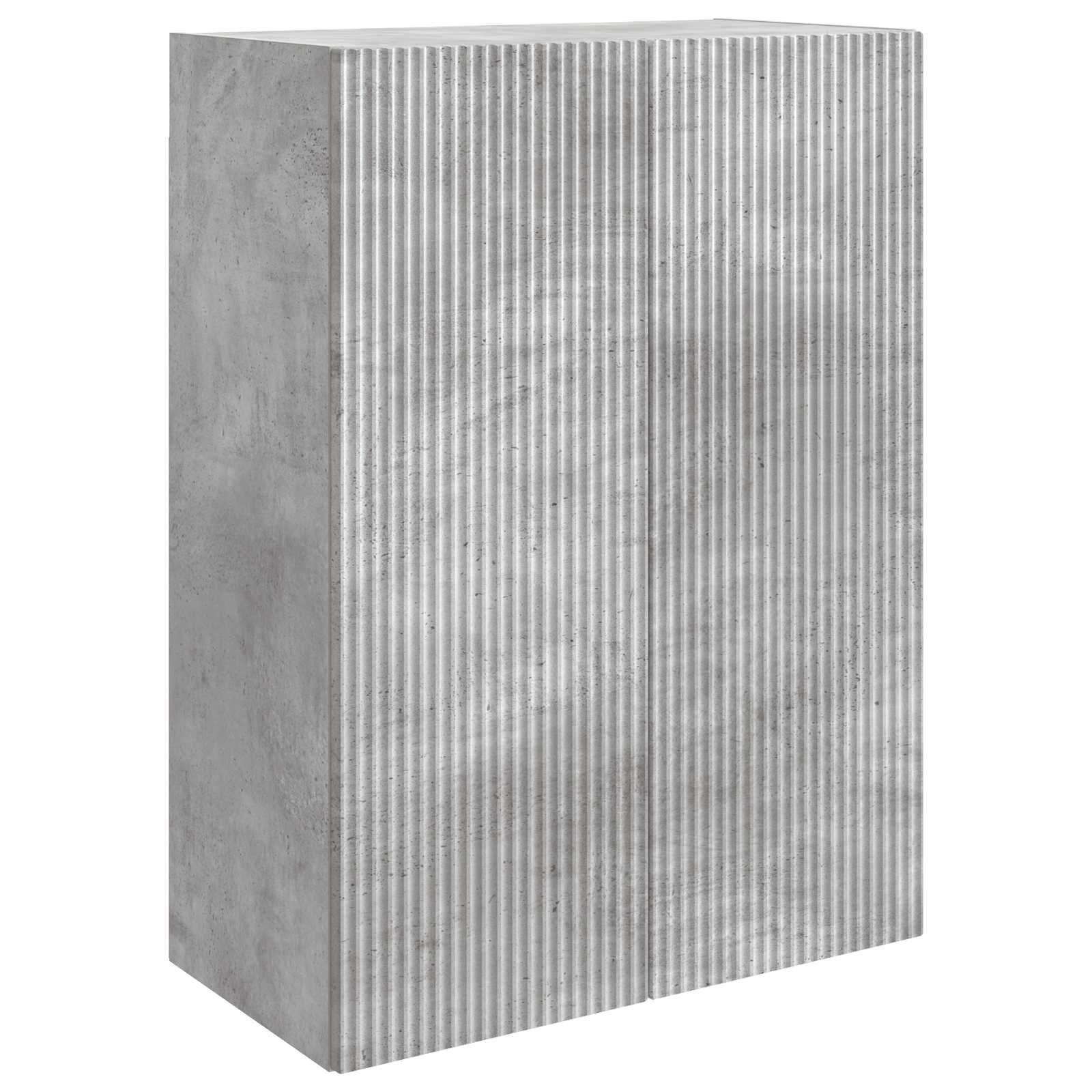 Nástěnná Skříň Betonově Šedá 66 X 34,5 X 90 Cm Kompozitní Dřevo