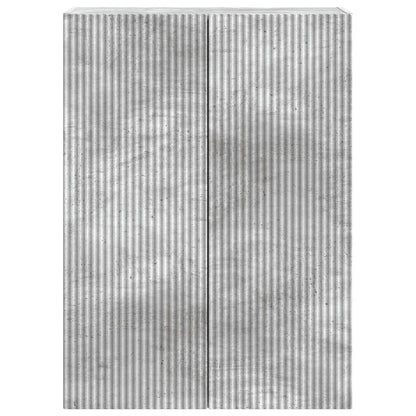 Nástěnná Skříň Betonově Šedá 66 X 34,5 X 90 Cm Kompozitní Dřevo