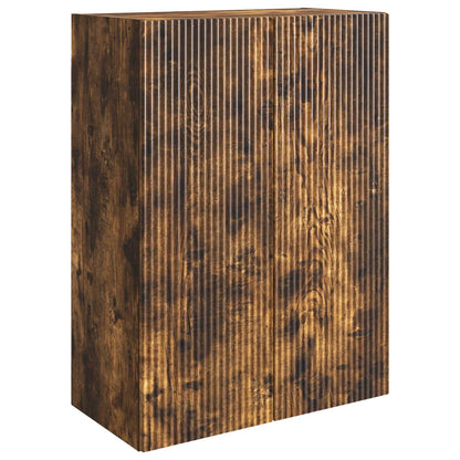 Nástěnná Skříň Kouřový Dub 66 X 34,5 X 90 Cm Kompozitní Dřevo
