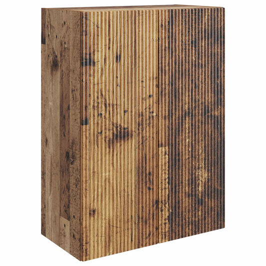 Nástěnná Skříň Staré Dřevo 66 X 34,5 X 90 Cm Kompozitní Dřevo