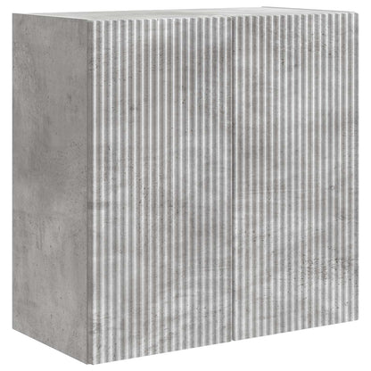 Nástěnná Skříň Betonově Šedá 59 X 31 X 60 Cm Kompozitní Dřevo