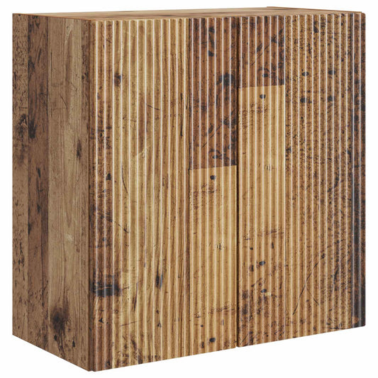 Nástěnná Skříň Staré Dřevo 59 X 31 X 60 Cm Kompozitní Dřevo