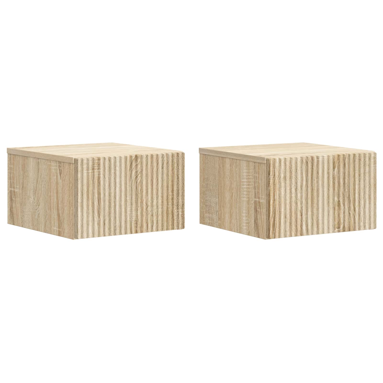 Nástěnný Noční Stolek 2 Pcs Dub Sonoma 33 X 34,5 X 20 Cm