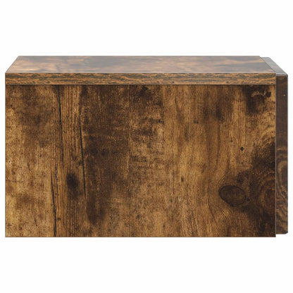 Nástěnný Noční Stolek 2 Pcs Kouřový Dub 33 X 34,5 X 20 Cm