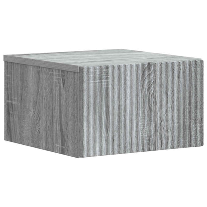 Nástěnný Noční Stolek 2 Pcs Šedá Sonoma 33 X 34,5 X 20 Cm