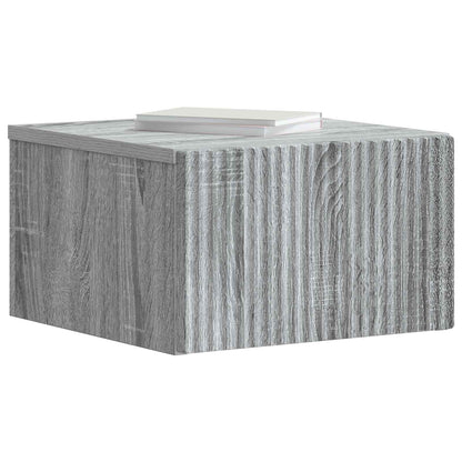Nástěnný Noční Stolek 2 Pcs Šedá Sonoma 33 X 34,5 X 20 Cm