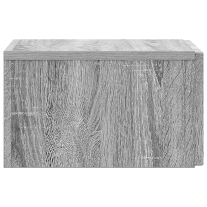 Nástěnný Noční Stolek 2 Pcs Šedá Sonoma 33 X 34,5 X 20 Cm